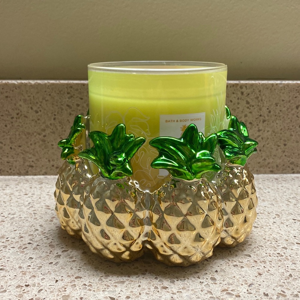 Bath & Body Works Pineapple Summer Candle Holder